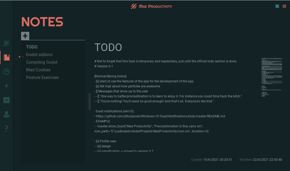 MAD PRODUCTIVITY SCREENSHOT 3